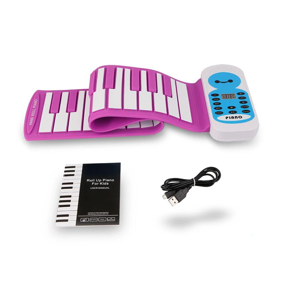 PE49P roll up piano  musical instrument silicone key electric keyboard piano for synthesizer