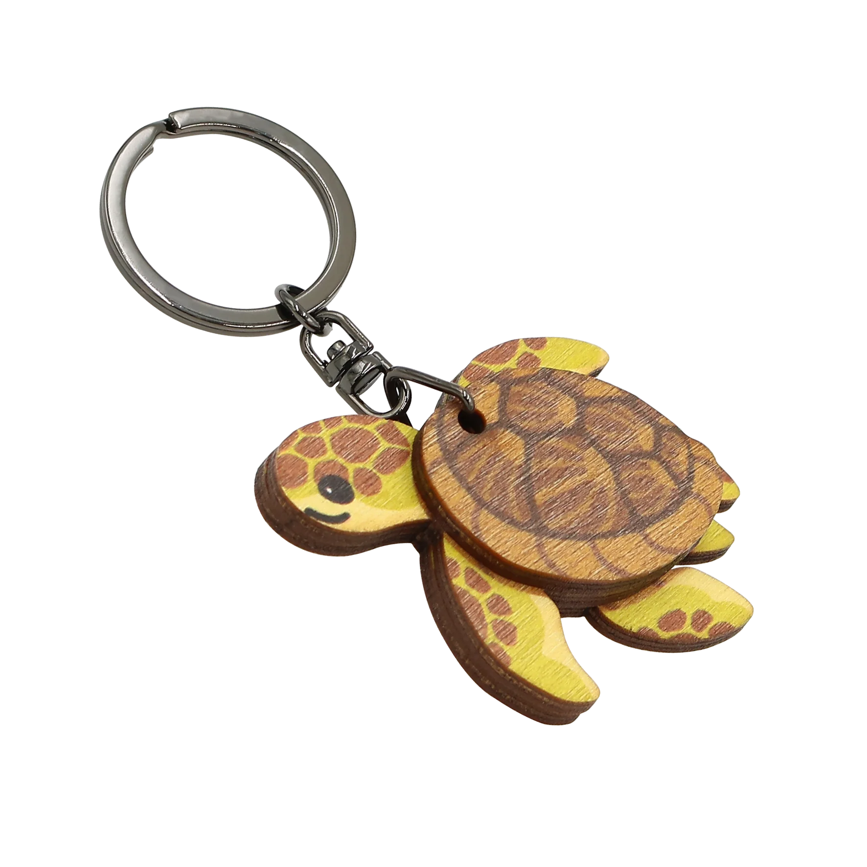 Best Quality Souvenir Gift Sea Turtle Animal Wooden Wood Keychain for Souvenirs Gift