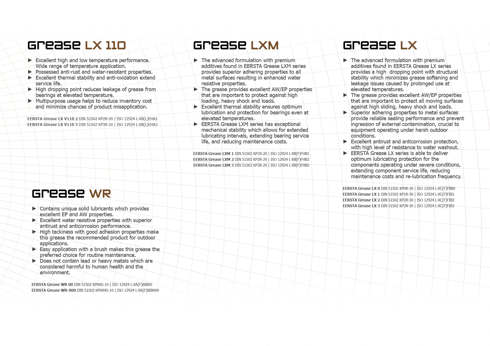 High Quality Lithium complex soap 500gr tub grease prices EERSTA GREASE LX automotive bearings oil oxidation stability