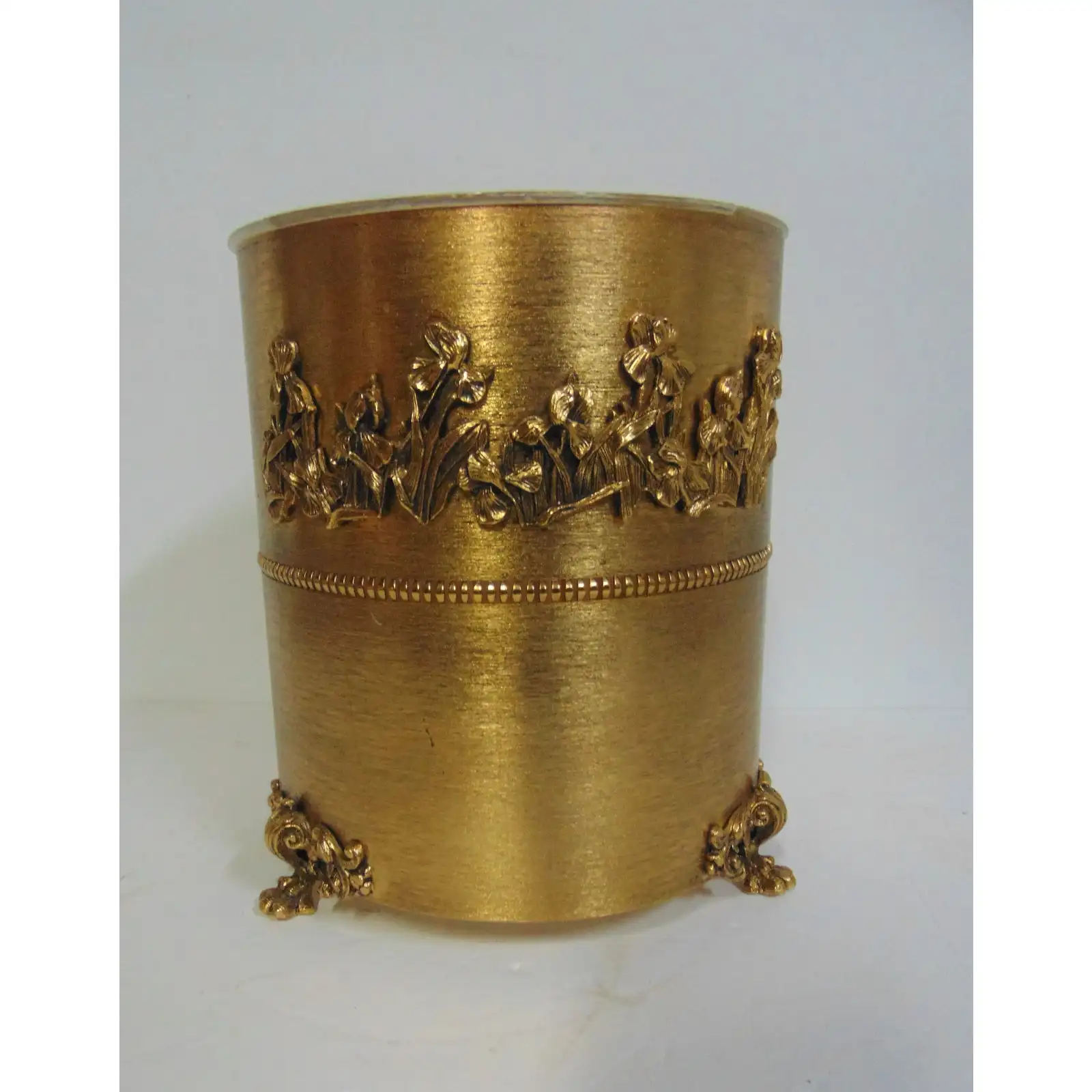 Waste Bin Trash Bin Bathroom Accessory Used Napkin Pot Gold Colour Stainless Steel Or Brass Metal Polished Multi Designs