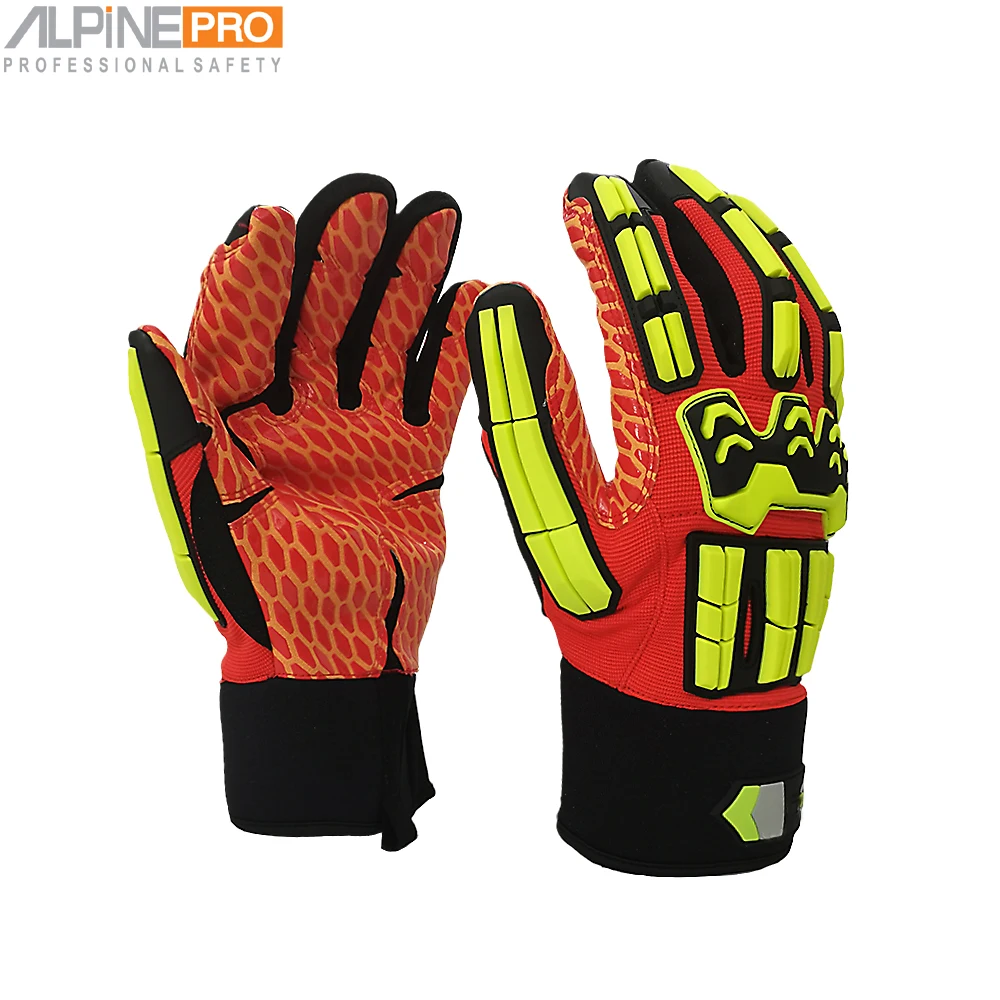 Высокоэффективные рабочие перчатки для защиты от ударов из термопластичной резины строительства нефтяных месторождений защитные