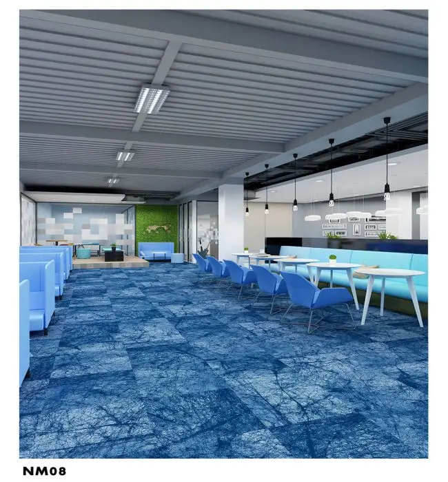 Carpet Tiles 50x50 Commercial Office Carpet Tile Modular PVC Backing Carpet Tiles for commercial office