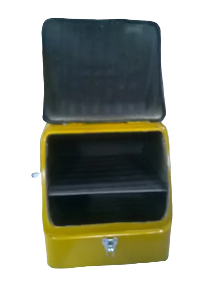 2023 New Large Fibreglass Fiber Glass Pizza Led Light Insulated Takeaway Tail Food Delivery Box For Motorcycle Motor Scooter