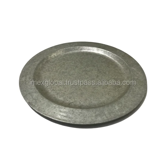 GALVANIZED TIN METAL CHARGER PLATE HIGH QUALITY AND BEST MANUFACTURING IN WHOLE SALE PRICE TOP SELLING METAL CHARGER PLATE