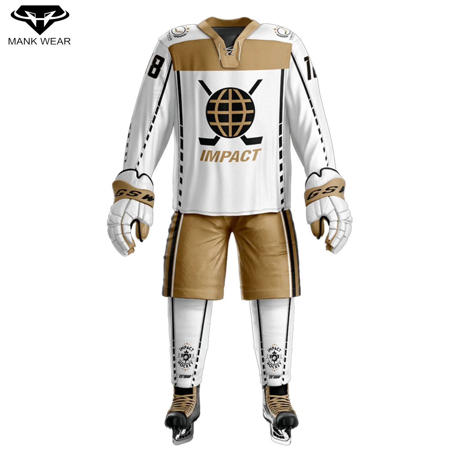 Новинка 2021 Высококачественная униформа для хоккея с шайбой хоккейные Джерси индивидуальная