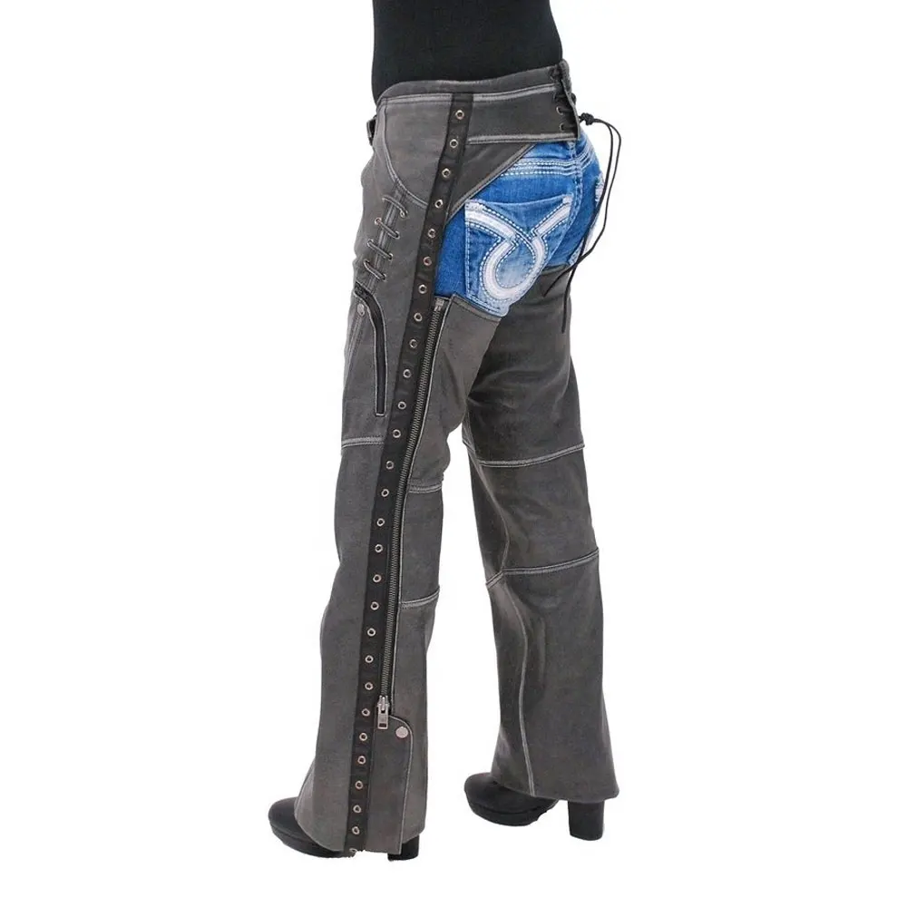 
Pakistan Made Low Prize Black Leather Chaps Motorcycle Riding Chaps Size 5XL / Best Sale price In Pakistan horse Full Chaps 