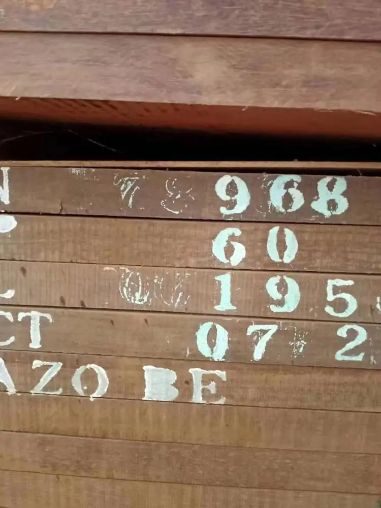 Azobe/Ekki for solidwood table from Gabon