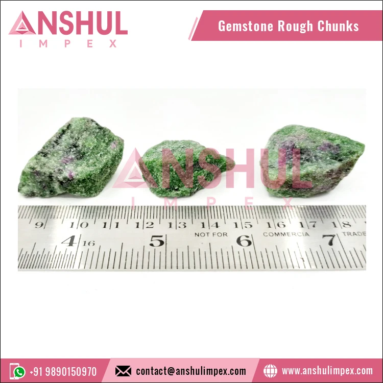 Wholesale Healing Raw Rock Rough Crushed Bulk Crystal Chunks Ruby Zosite Raw Rough Rocks from Indian Manufacturer