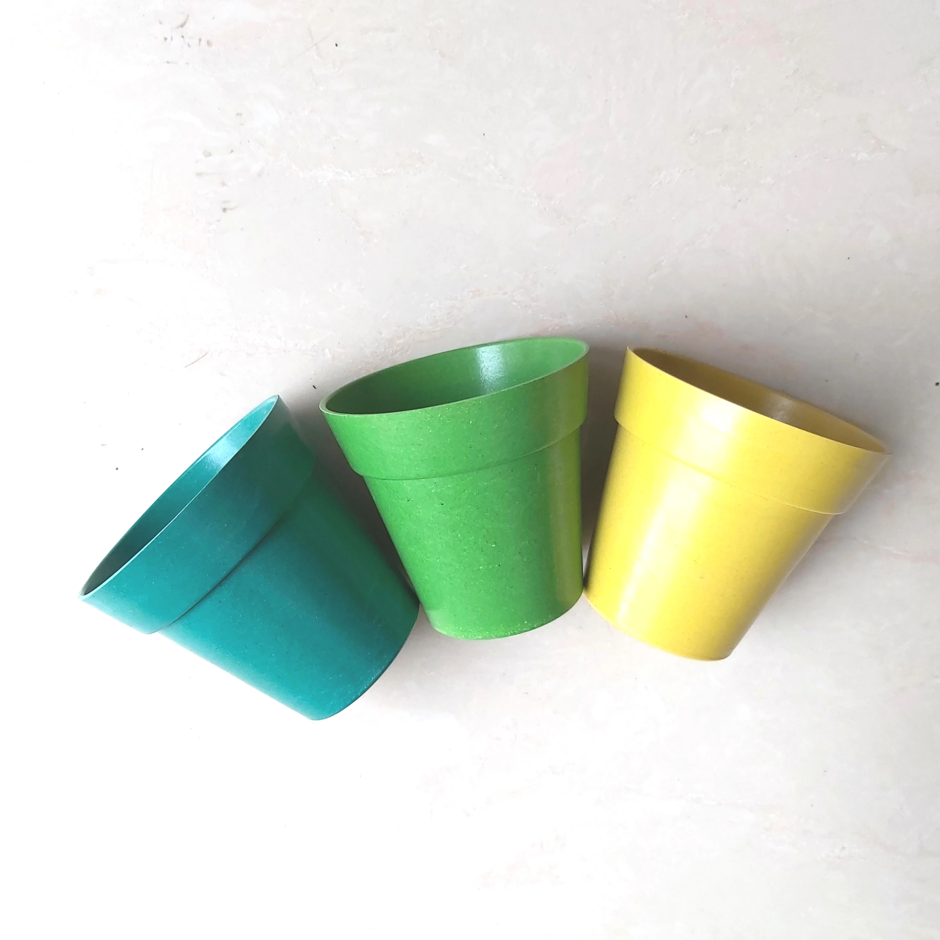 Environmental biodegradable flower pot bamboo garden 8x8 cm small pots