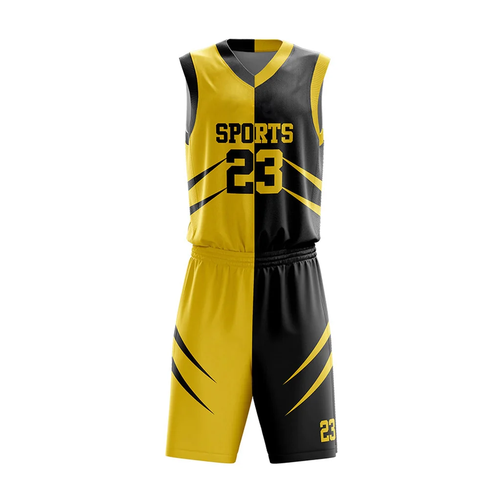 New style fashion design custom basketball uniform sublimation reversible basketball