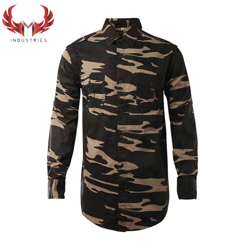 Оптовая продажа Прямая поставка с завода камуфляжная футболка одежда полиэстер Военная ткань охотничья