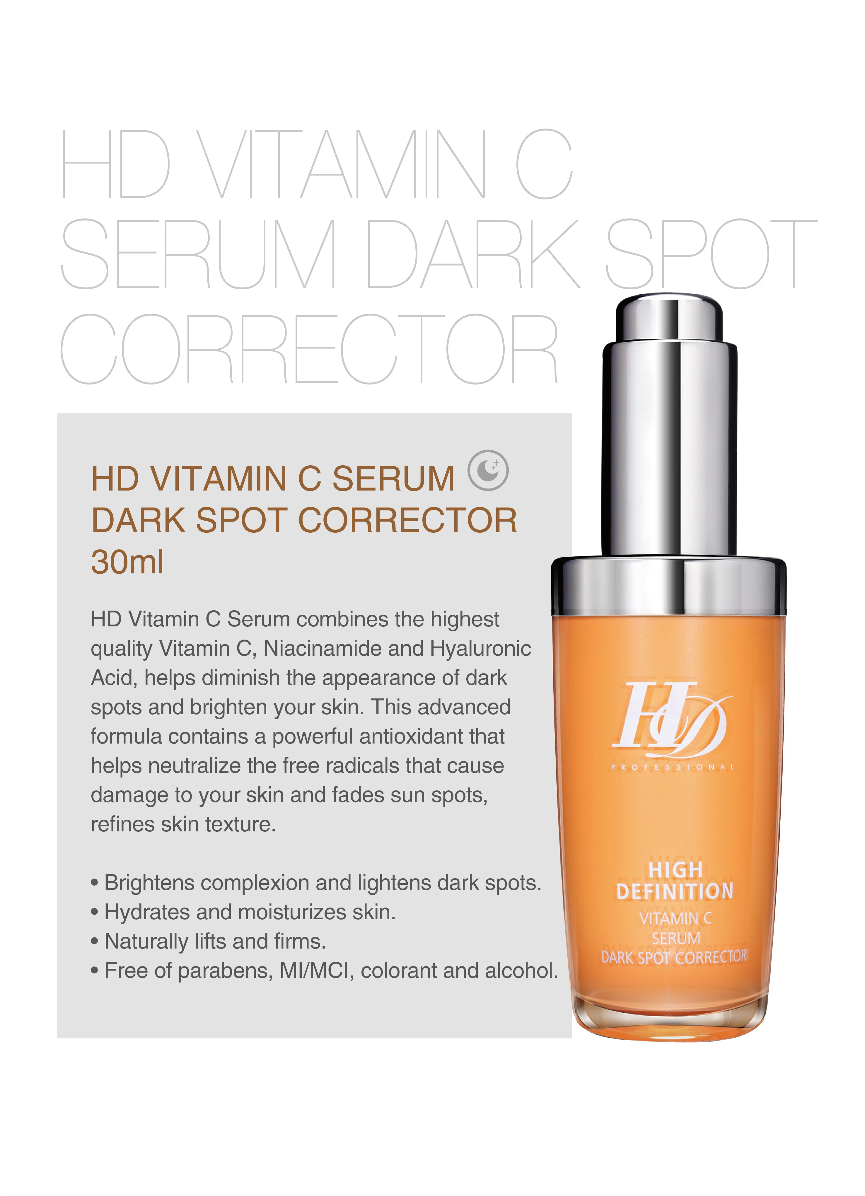 New product vitamin C hyaluronic acid face serum