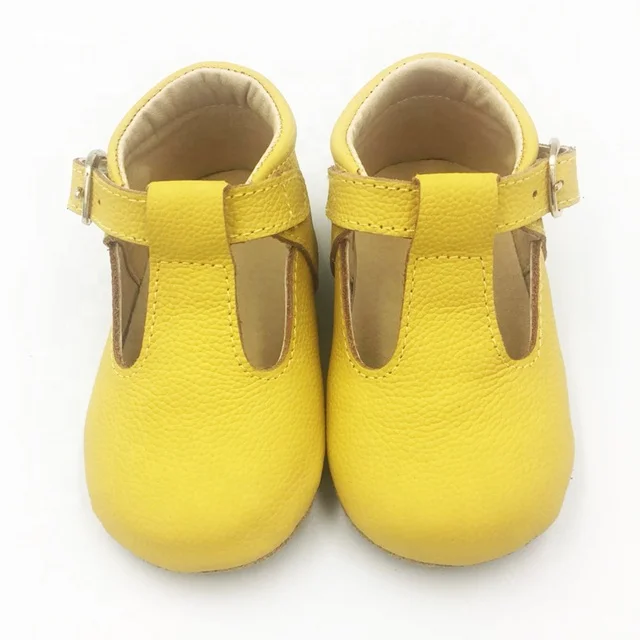 Anti-slippery Soft Sole Real Leather Girl Baby Mary Jane Dress Shoes