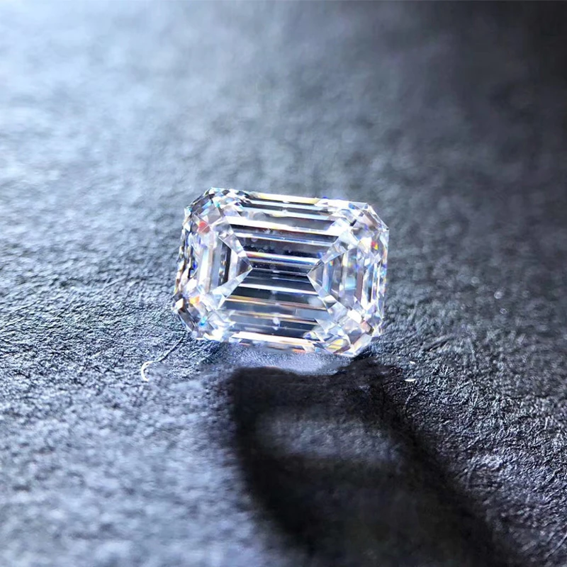 Size 4 x 6mm D Color White Emerald Cut Loose Lab Grown Diamond