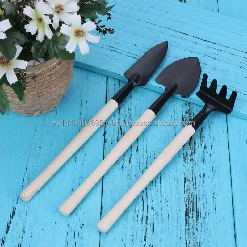 3pcs Practical Mini Spade Shovel Gardening Tools Harrow Shovel Rake
