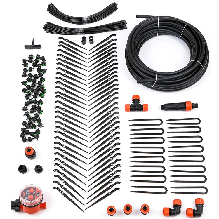 Прочный Набор для капельного орошения для 30 или 60 растений с таймером, оборудование для капельного орошения