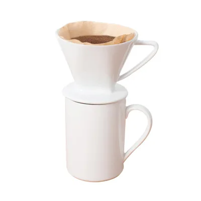 Ceramic coffee dripper set coffee brewer filter with coffee mug