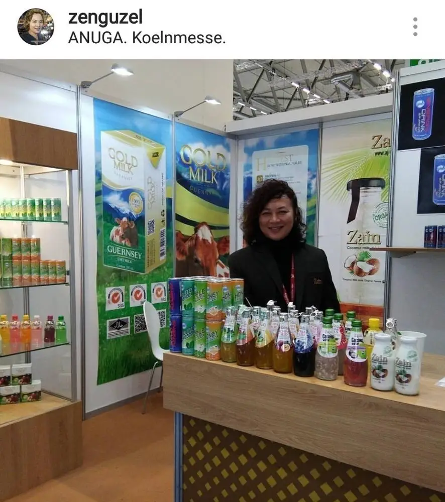 Стерилизованные семена зиина базилика и напиток из семян зиина Чиа с фруктами, ароматы из Таиланда, стерилизующий реторт на стеклянной бутылке