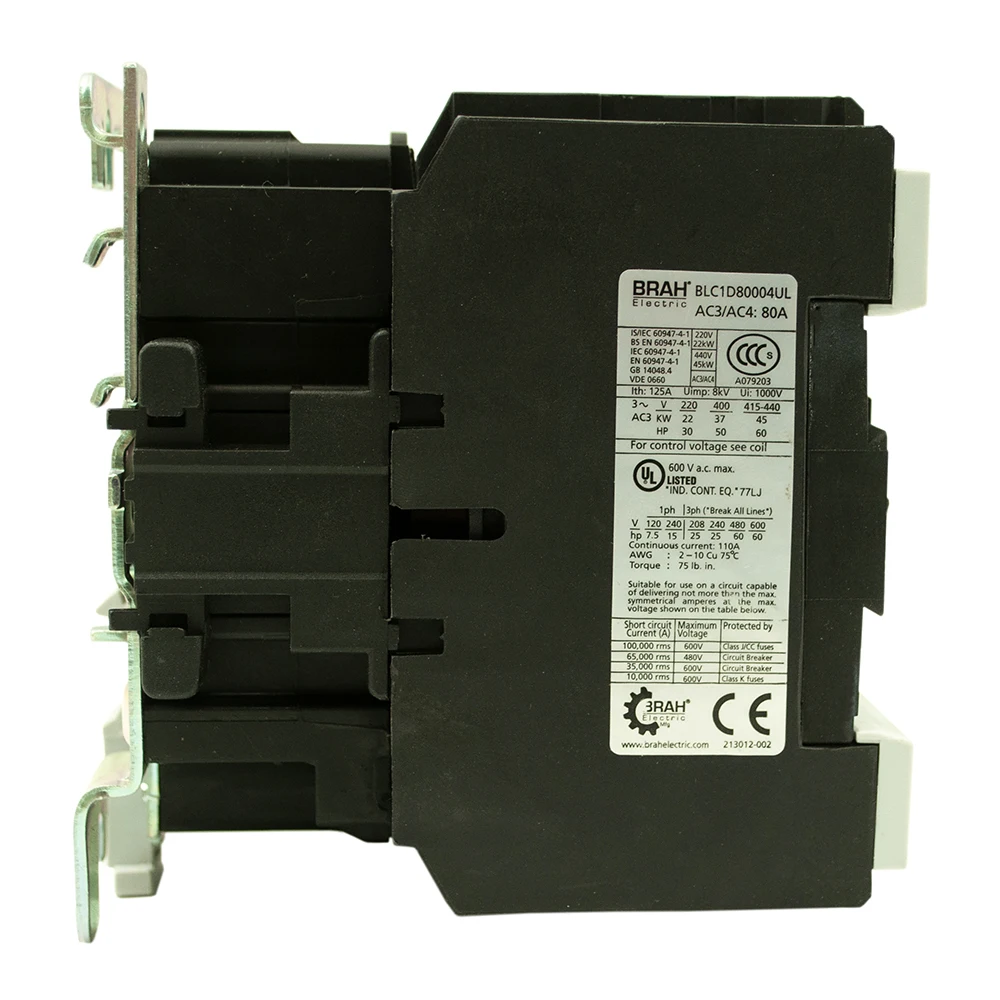 
BLC1D80004UL*U7 New In-Stock 80 Amp DC Contactor Direct Substitute For LC1D80004UL-U7 From Brah Electric 
