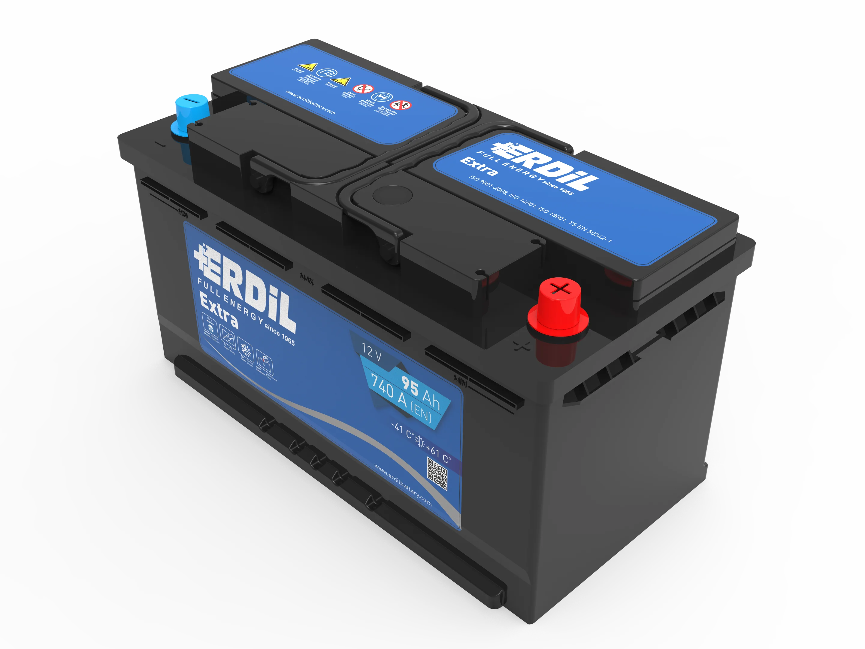 
95 Ah Erdil din type superior quality car battery 