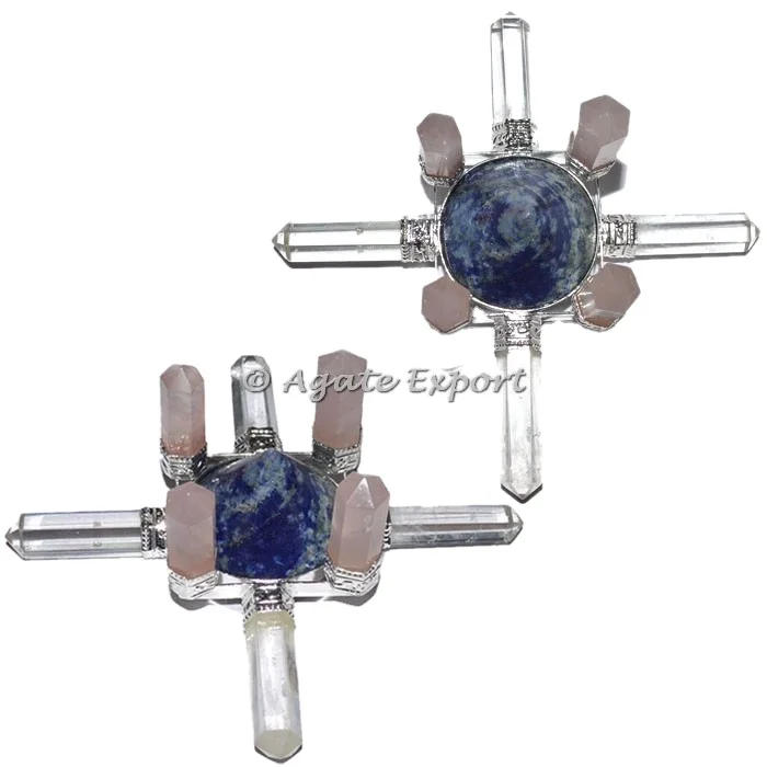 Crystal-Rose-Lapis Lazuli Energy Generator : Healing Energy Generator Agate Tool buy wholesale