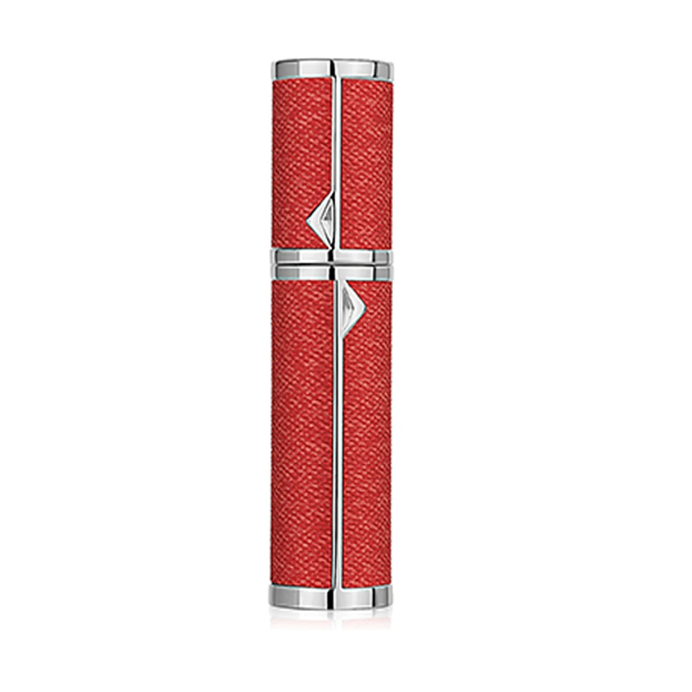 Fabric Style Atomizer Bottle Custom Luxury Mini Pocket Size Refillable Twist Perfume Round Atomizer Travel Spray Bottle