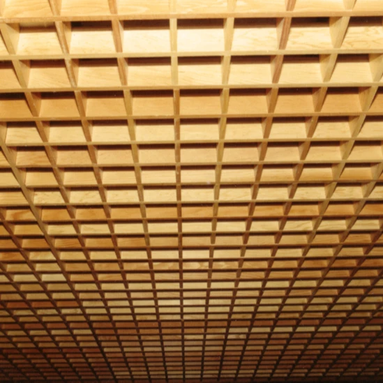 
Тихий блеск-открытая потолочная система деревянный дизайн 