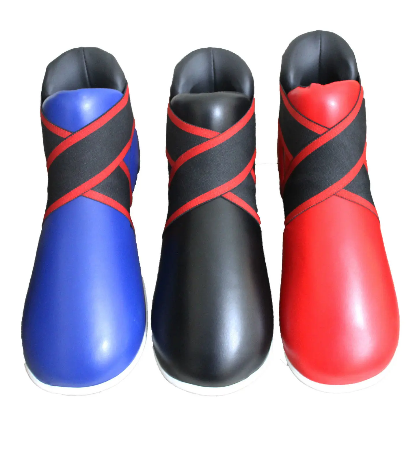 
High quality leather Boxing Shoe for Men Blue Black White Red and Blue 
