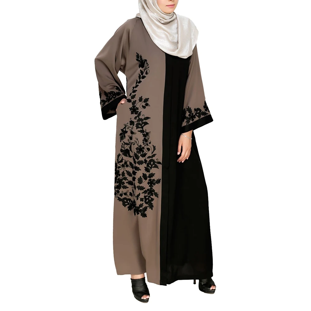 Custom Made Cut & Sew Black Wholesale Casual Womens Islamic Clothing Prayer Spring Plus Size Summer Girls dress