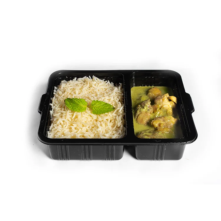 Hot Sale Frozen Ready to Eat Meal Green Curry Chicken with Herbal Instant Rice