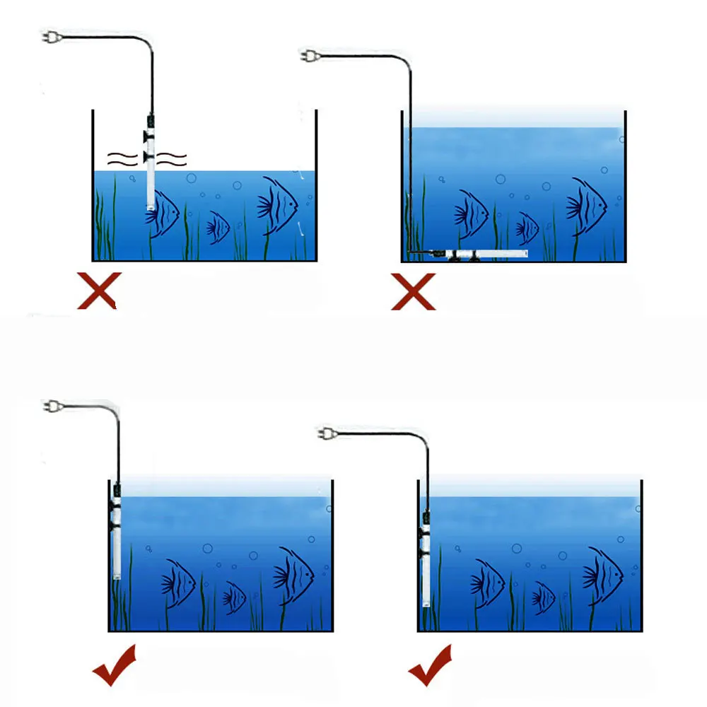 Top Rated Wholesale Manufacturer Temperature 200W Fish Tank High Aquarium Water Heater