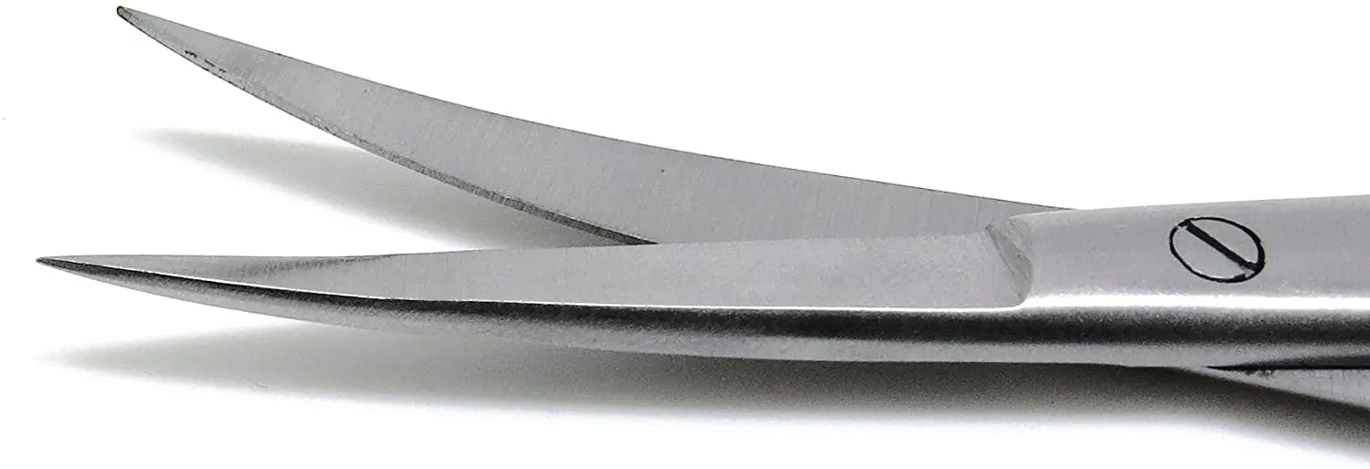 Высококачественные ножницы Kelly из нержавеющей стали Изогнутые 7 дюймов острые хирургические медицинские ENT инструменты