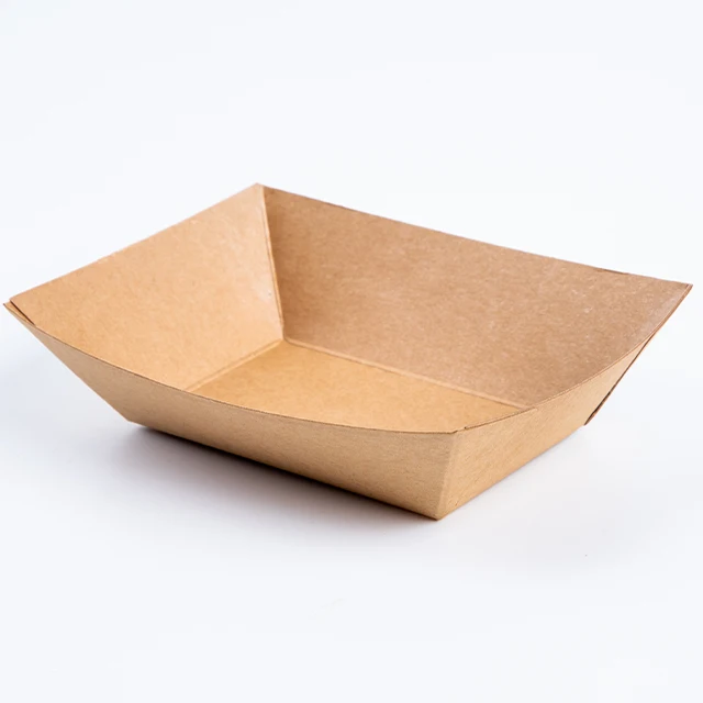 Eco Friendly Disposable Paper Food Tray for Carnivals, Fairs, Festivals, and Picnics Holds Nachos, Fries, Hot Corn Dogs and More