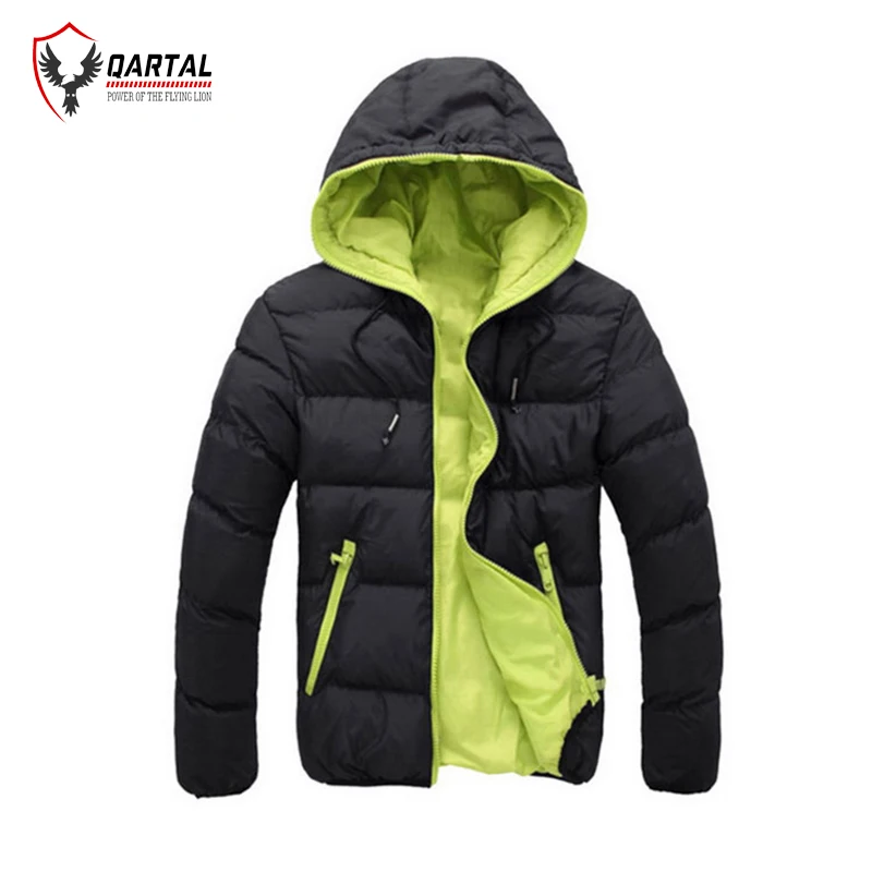 Winter Clothing Padding Outwear Men Quilted Coat Warm Puffer Black Overcoat Down Jacket For Men