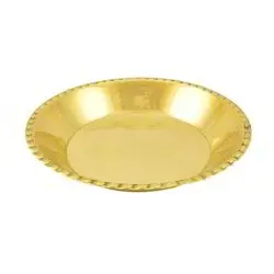 Luxury Brass Parat Thali Plate For Dinnerware Poojan Spiritual Gift House Warming Gift & Home Decor Traditional Pattern Hammered