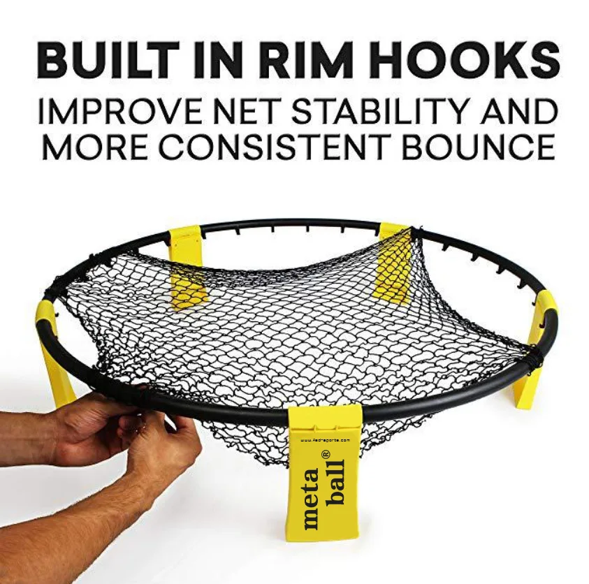 Горячая продажа стальной трубки складной пляж пикник трава Спайк игровой мяч отскок прыгать Спайк Игровой набор для пляжного волейбола, игровой набор