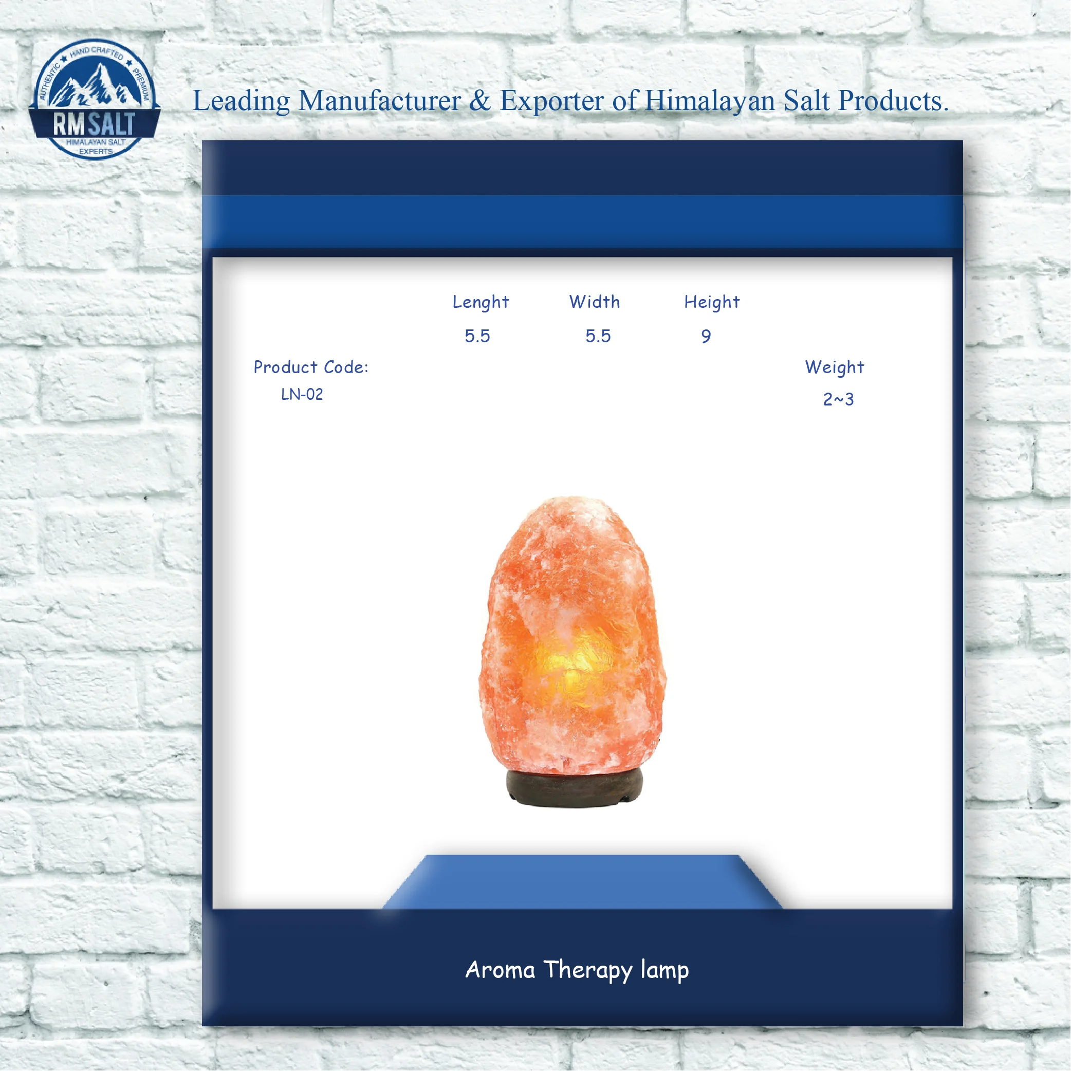 Natural Rock Salt Lamp 2~3 KG