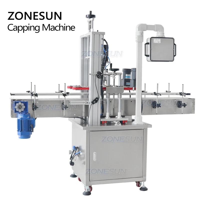 ZONESUN ZS-XG16F Automatic Plastic Lid F-style Gallon Jugs Lubricating Oil Bottle Cap Tightening Screw Capping Machines