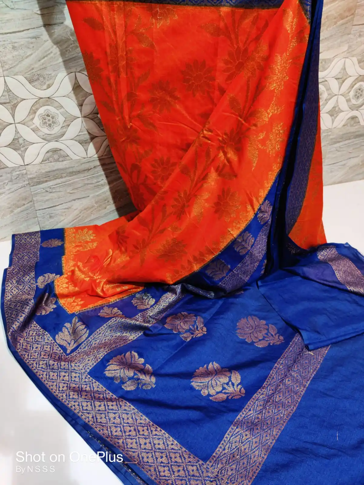 semi dupion saree