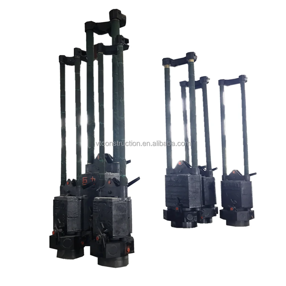 DD45 DD55 DD65 DD85 Guide Rod Diesel Pile Hammer with 12m 24m pile leader for sale with best price in Philippines and Indonesia