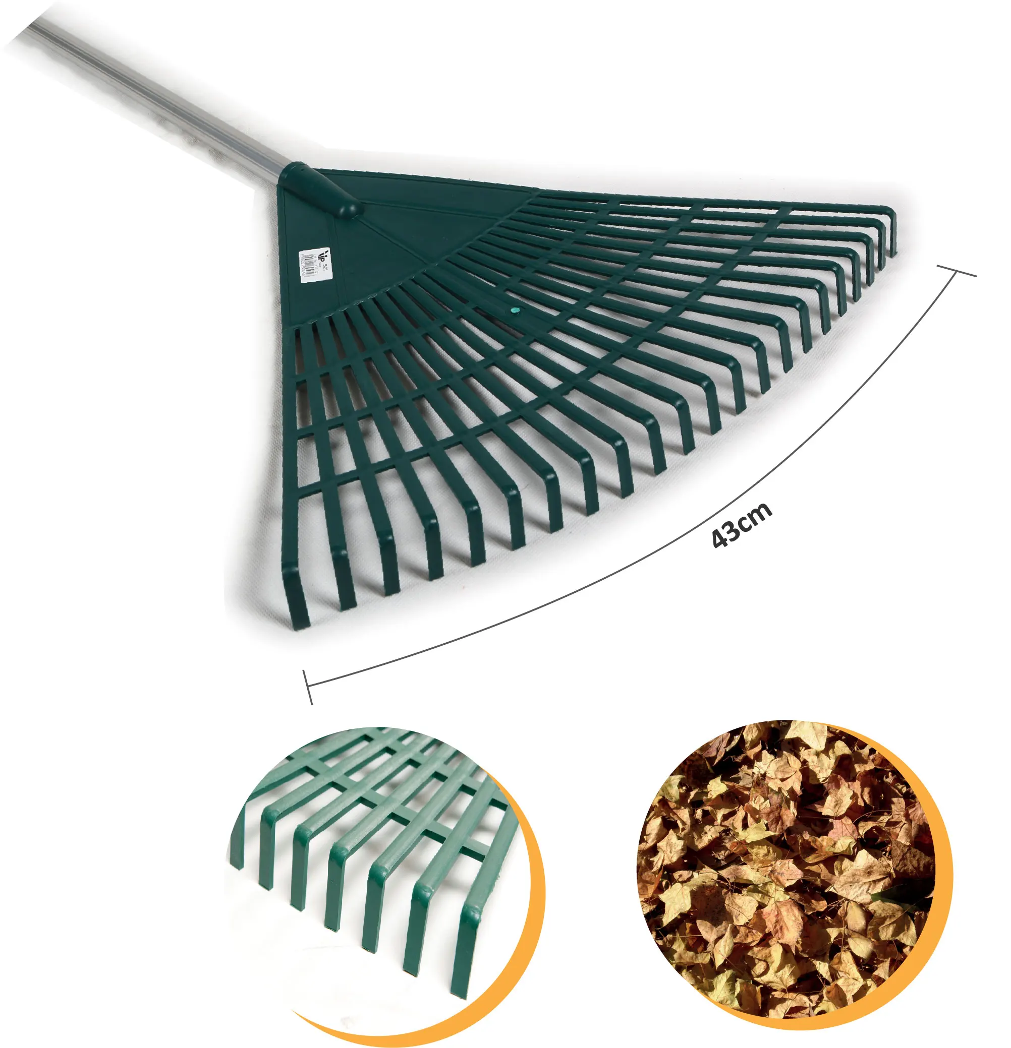 Top Quality Heavy Duty Rake and Extra Large Rake in Green Color for Outdoor Cleaning