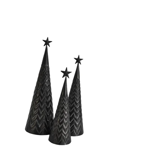 DECORATIVE CHRISTMAS TREE METAL SET OF 3 WITH STAR DESIGN TABLE TOP HIGH QUALITY CHRISTMAS DECORATION