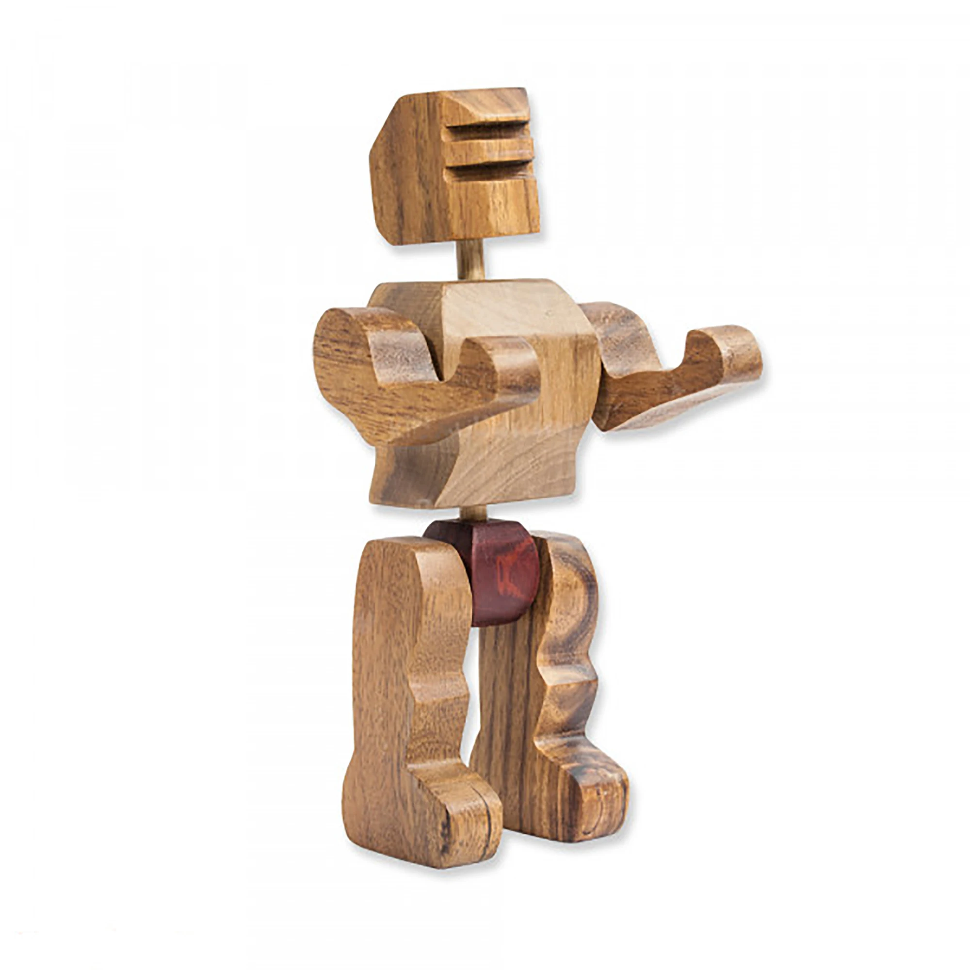 
OEM - ODM Wooden Intelligent Robot - Educational toy DIY wood puzzle- Creative DIY Graffiti activity Figure wooden robot 