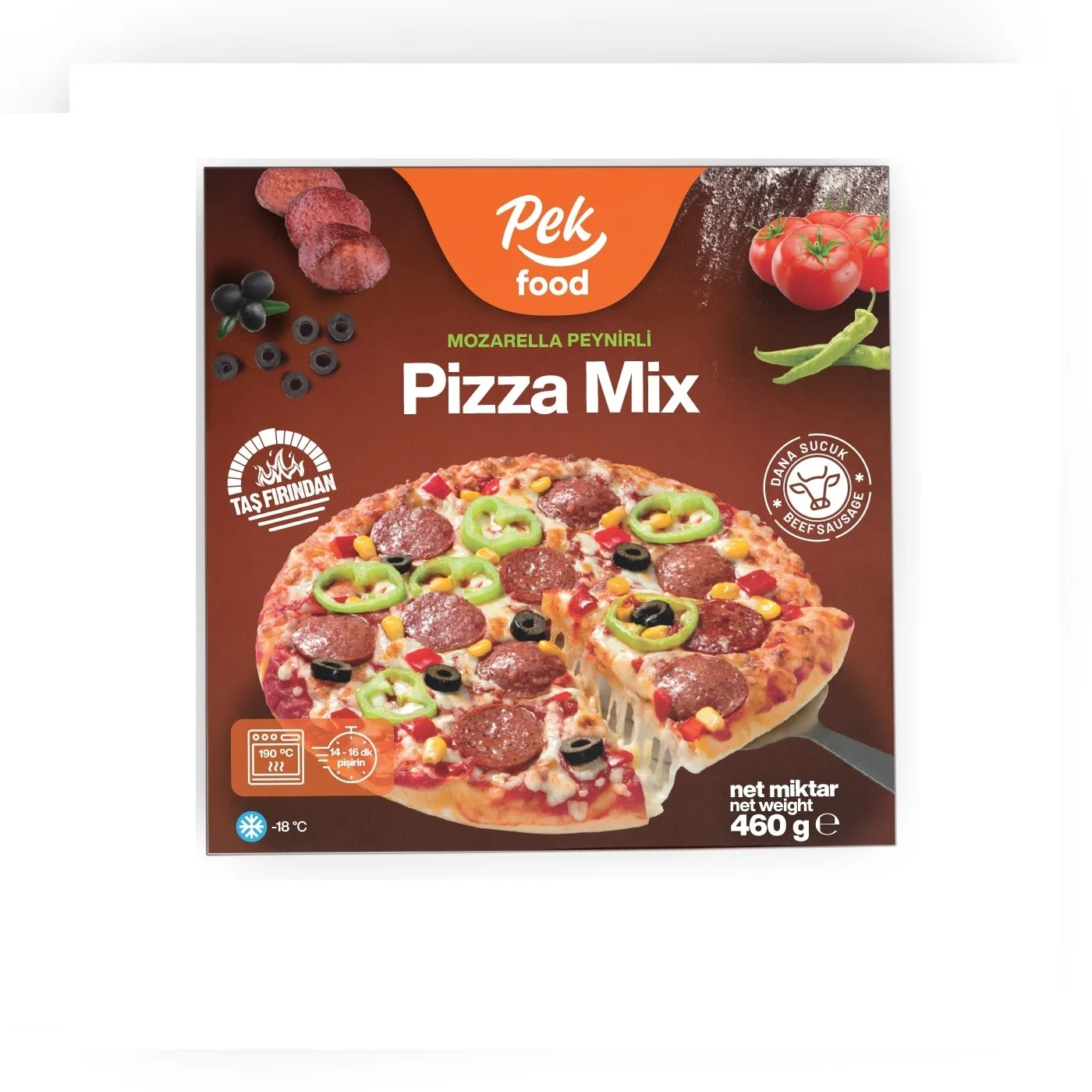 Mix Pizza Frozen Baked Pizza Vacuum Bag For Restaurants And Shop Frozen Foods from Turkey