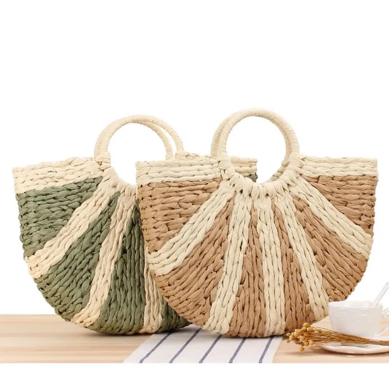 
Hot Selling 2020 Women Bucket Straws 100%natural seagrass straw bag sea grass summer beach bags 