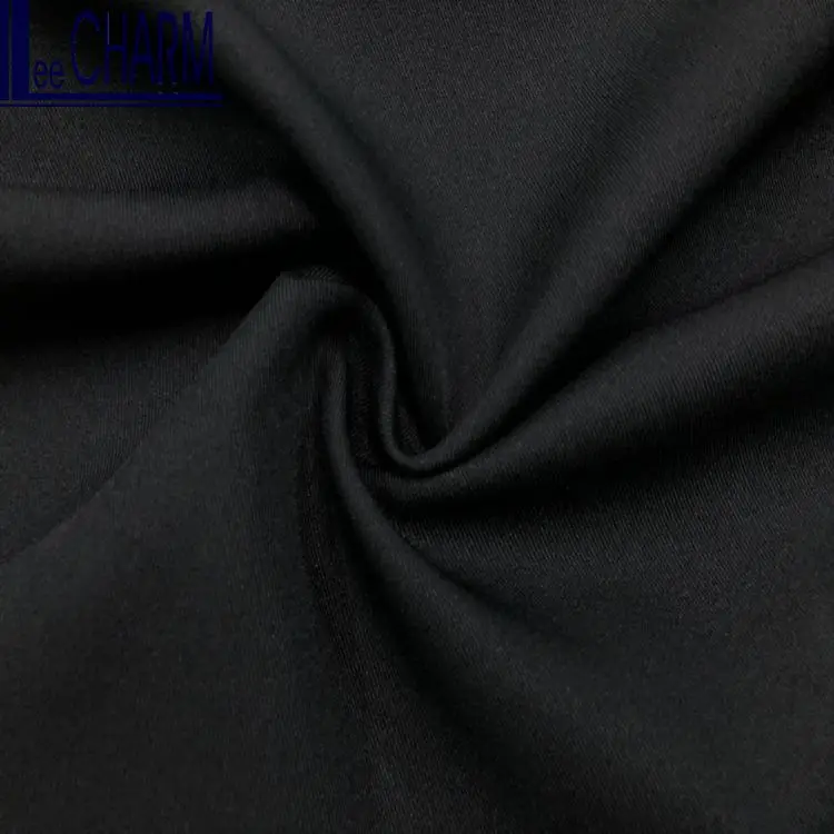 CP6360 Taiwan 100 Polyester Black Twill Abaya Textile Fabric
