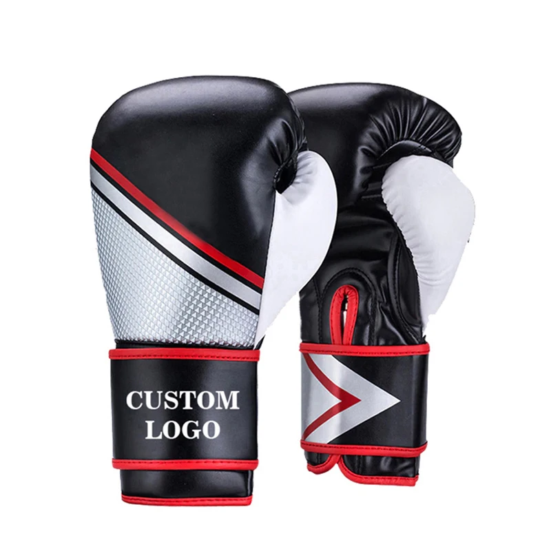 Custom Logo Design Synthetic PU Leather Real Cowhide Leather Professional Sparring Boxing Gloves for Men Women