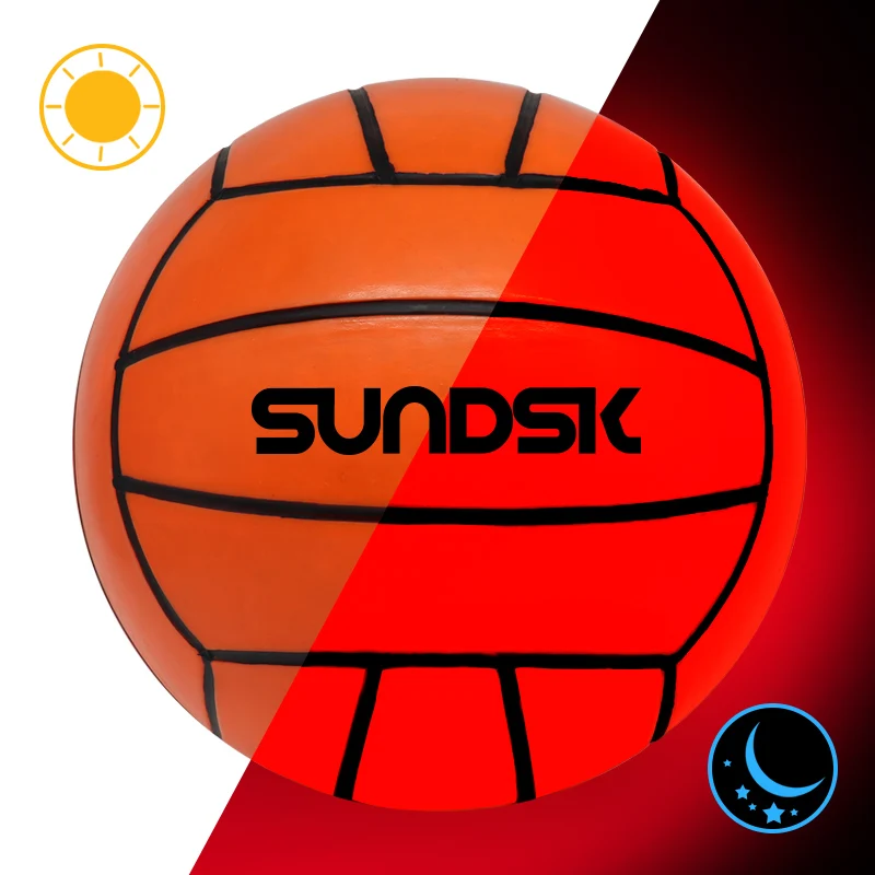 New Design glow in the dark led light up rubber volleyball ball