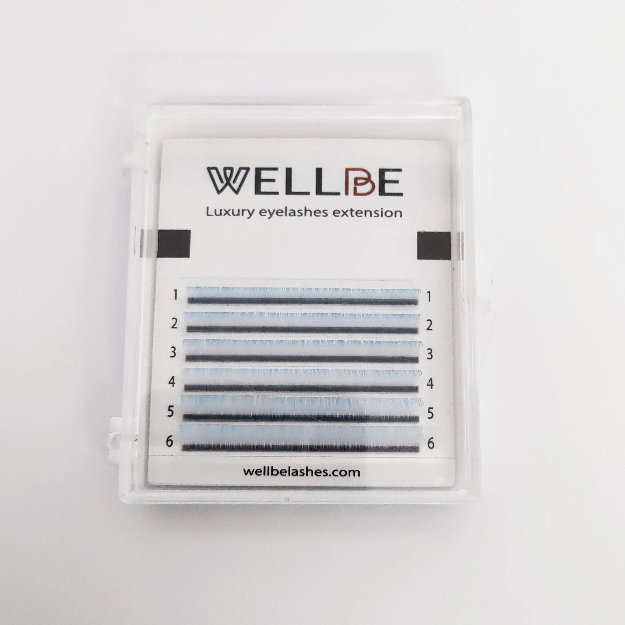 Ocean Blue оптом красочные Премиум корейские мягкие синтетические легко веерообразные ресницы для наращивания