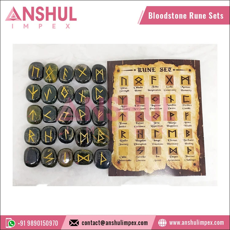 Оптовая продажа набор резных натуральных фиолетовых аметистов рун небольшого размера